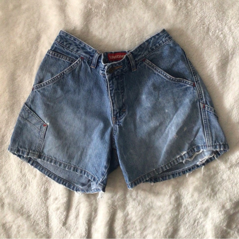 UNIONBAY Distressed Cotton Jean Shorts
